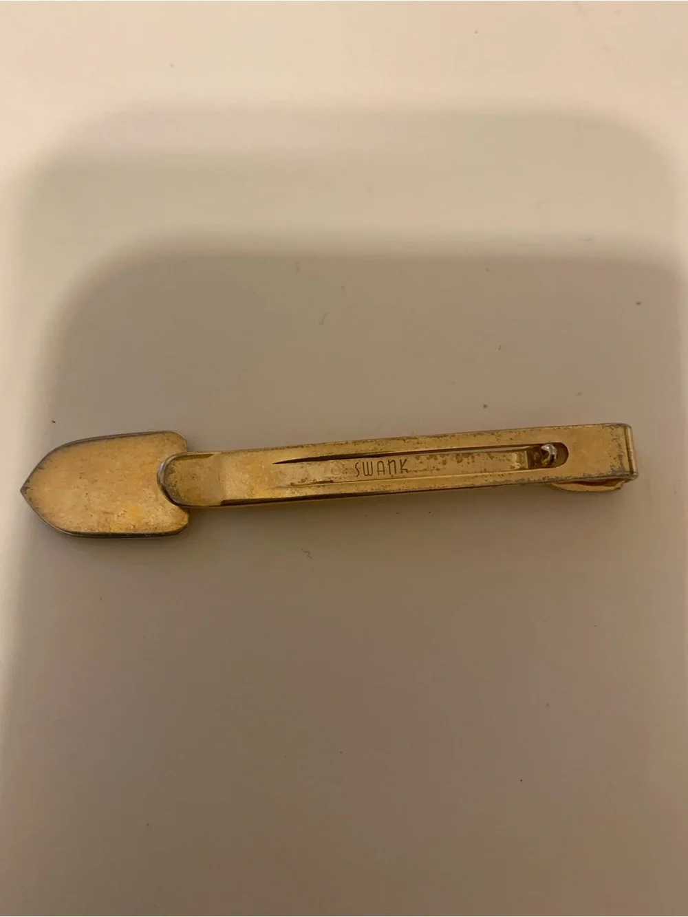 Gold and Black Shovel Tie Bar - Men Accessories